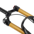 Mountain Bike Suspension Fork Bicycle Front Fork Tapered Steerer for Outdoor. 