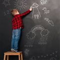 Blackboard Stickers Chalk Board Removable PVC Draw Mural Decor Art Chalkboard Wall Sticker for Kids Rooms Durable 45 x 100cm. 