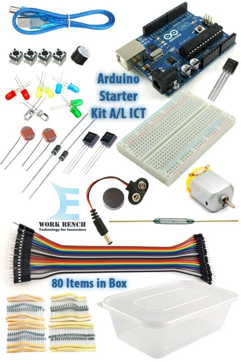 Arduino Starter Kit For School Category *A/L ICT GCE A/L Student IoT Advanced Level Students Arduino UNO R3 Project Startup Kit A/L ICT