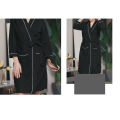 Yfashion Women Men Waffle Robe Trendy 3/4 Sleeves Knee Length Bathrobe With Belt Soft Lightweight Loungewear. 