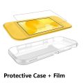 For Nintendo Switch Lite Protective Case Film Tempered Glass Screen Protector Anti-slip Ultra-thin Case for Nintendo Switch Lite. 