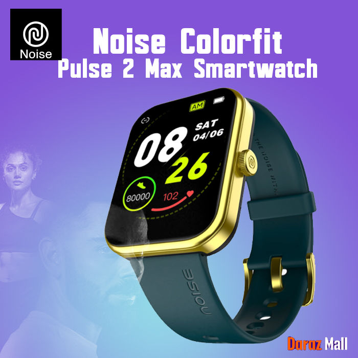 Noise ColorFit Pulse 2 Max Smartwatch 1.85" TFT Display, BT Calling (TruSync), Smart DND, 150+ Watchfaces, 100+ Sport Modes