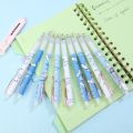 Kawaii Cute Press Pen Cartoon Blue Big-Eared Dog 0.5mm Black Ink Gel Pens Pens Student Writting Stationery Office School Supplies. 