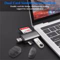 GOOJODOQ Card Reader Micro USB 2.0 Type C to SD Micro SD TF Adapter Accessories OTG Cardreader Smart Memory SD Card Reader. 