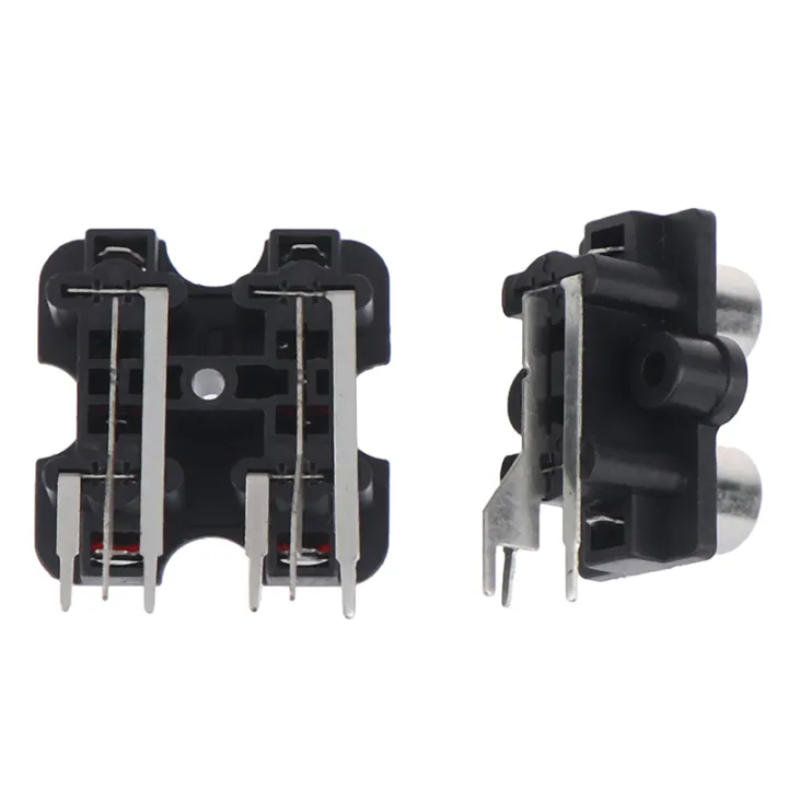 5Pcs%202/4%20hole%20RCA%20Female%20Stereo%20audio%20Jack%20AV%20Audio%20input%20socket%20Connector%20-%20Image%203