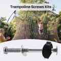 Trampoline Screws Kits, 12Pcs Galvanized Steel Trampoline Screws Fixing Accessories for Trampoline Assembly Replacement. 