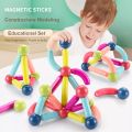 Magnet Sticks Toys Montessori Magnetic Building Blocks DIY PuzzMagnet Sticks Toys Montessori Toys Magnetic Building Blocks DIY Puzzle Early Childhood Education Tle Early Childhood Education Toys Children Gifts Nursery Toy Learning Toy- 25pcs Magnet Sticks. 