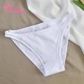 Muses Mall Breathable Women Panties Low-rise Hollow Stitching Bikini Briefs for Women Solid Color Strap Underpants Women Panties. 