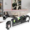 Multipurpose Laser Ruler Laser Level and Spirit Level Metric Rulers Laser Straight Line Horizon Vertical Measure Tape. 
