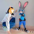 Nick Fox Bricks Crazy Zootopia is compatible with Lego ornaments living room decoration assembly three-dimensional puzzle high difficulty. 