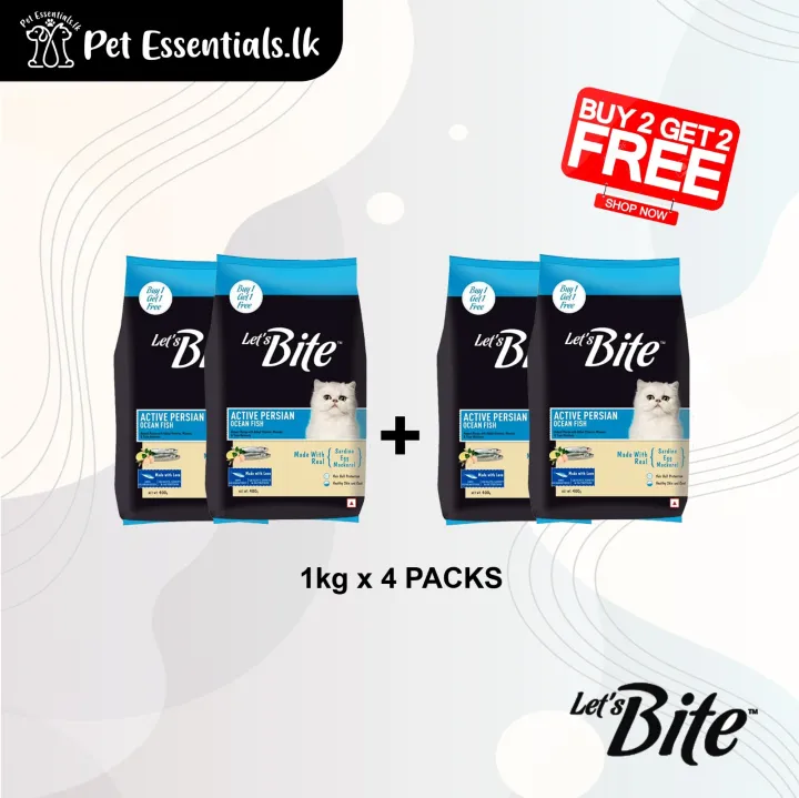 Let’s Bite Active Persian Buy 2 get free 2 ( 1kg x 4pc )