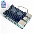 Raspberry Pi 5th Gen Pi5 aluminum alloy armor shell with PWM temperature control cooling fan for active cooling and cooling. 