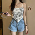 bellylady Women Cotton Spaghetti Strap Tank Tops Sexy Sleeveless Retro Printing Slim Fit Vest For Party Club. 