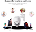 Real 3 MegaPixel WIFI Outdoor PTZ Wireless IP Camera CCTV with motion Tracking and Alarm setting. 
