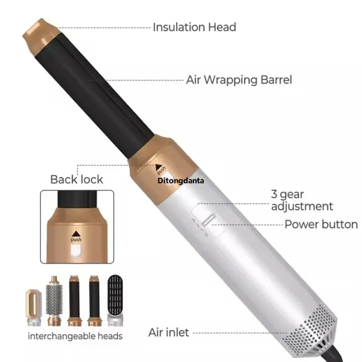 00W Brush Type Air Professional Instrument Machine 15 Hot Air Curl Hair ...