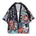 Yfashion Women Men Shirts Vintage Kimono Chinese Style Loose Sleeve Tops Clothes. 