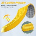 Insoles Breathable Damping Mesh Latex Memory Foam Massage Insole Sports Deodorant Running Shoe Inserts Pad Women Men Soft. 