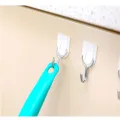 6pcs/lot Self Adhesive Clothes Hook Strong Kitchen Bath Suction Wall Hanger Hook Wall Door Holder Bathroom Towel Hanger. 