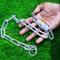 Security Chain With Padlock Chain Lock 2 Keys- (26 Inch Length). 