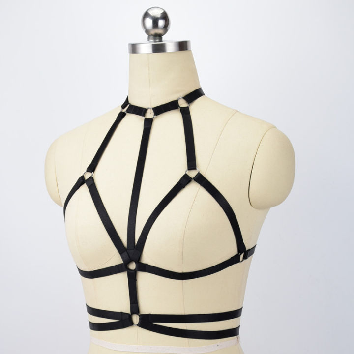 White%20Polyester%20Harness%20Crop%20Top%20Lingerie%20Bondage%20Harness%2090's%20Open%20Chest%20Cage%20Bra%20Harajuku%20Style%20Wedding%20Garters%20O0555%20-%20Image%203