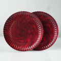 Retro Advanced Plate Tableware Paper Plates Cups Red Paper Dinnerware for Birthday Wedding Baby Shower Party Picnic. 