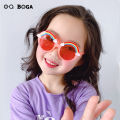 OQ BOGA 4 Styles Fashion Unisex Multicolor Round Lens Anti-UV Kids Sunglasses Children Eye Protection Plastic Full Rim UV400 Sun Glasses. 