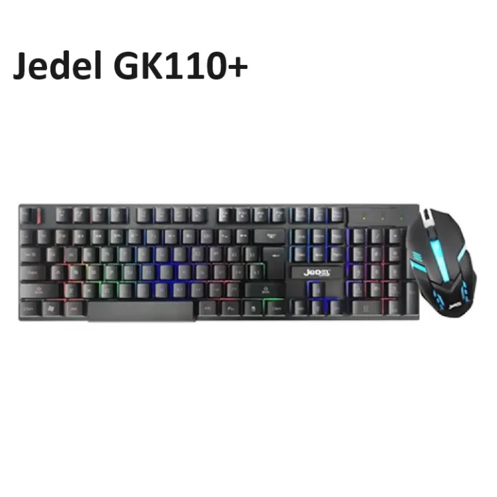 JEDEL GK112 Gaming Keyboard + MOUSE COMBO With LED RGB BACKLIGHT USB GK112/Jedel GK110+