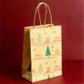 Christmas-themed Gift Bags Kraft Paper Bags Xmas Decoration Candy Gift Bags Christmas Gift Bags Apple Packaging. 