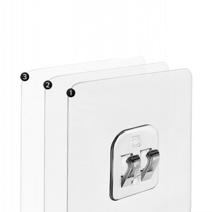 1/5/10/20pcs%20Transparent%20Self%20Adhesive%20Hooks%20Hanging%20Holder%20Shelf%20Hook%20for%20Kitchen%20Bathroom%20Wall%20Storage%20Rack%20Fixing%20Stickers%20Gadgets%20-%20Image%208