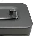 Cash Box with Lock Keepsake Metal Handle Money Box Portable Holder Storage Box Small Lockable Coin. 