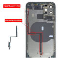 Volume Button Flex Cable for iPhone 11 Pro Max Mute Silent Switch and Sound Keyboard Ribbon Replacement Part. 