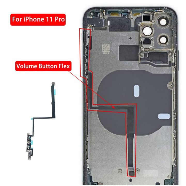Volume%20Button%20Flex%20Cable%20for%20iPhone%2011%20Pro%20Max%20Mute%20Silent%20Switch%20and%20Sound%20Keyboard%20Ribbon%20Replacement%20Part%20-%20Image%204