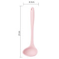 Kitchen Ladle Anti-scald Flexible Silicone Long Handle Soup Scoop Cooking Spoon for Home. 