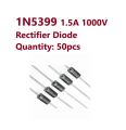 50 pcs of 1N5399 1.5A 1000V Rectifier Diode. 