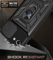 Lereach For iPhone 7 / 8 / SE Armor Phone Case Camera Armor Protection TPU+PC Hard Ring Car Ring Bracket Shockproof Back Cover. 
