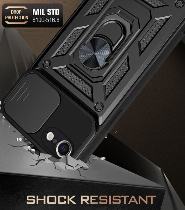 Lereach%20For%20iPhone%207%20/%208%20/%20SE%20Armor%20Phone%20Case%20Camera%20Armor%20Protection%20TPU+PC%20Hard%20Ring%20Car%20Ring%20Bracket%20Shockproof%20Back%20Cover%20-%20Image%207