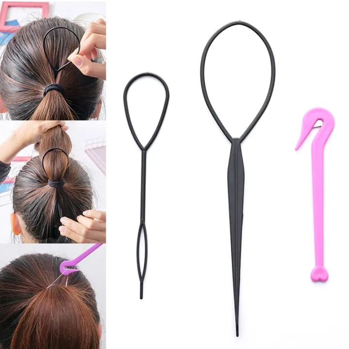 3/4/6pcs%20French%20Braid%20Tool%20Loop%20Elastic%20Hair%20Bands%20Remover%20Cutter%20Rat%20Tail%20Comb%20Metal%20Pin%20Tail%20Braiding%20Combs%20For%20Hair%20Styling%20-%20Image%203