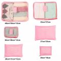 Nullmul 6PCS Travel Storage Bag Set for Clothes Tidy Organizer Wardrobe Suitcase Pouch Travel Organizer Bag Case Shoes Packing 2. 