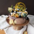 25pcs Black Gold Bubbles Balls Cake Topper Foam Balls Cake Topper Wedding Birthday Party Baby Shower Cake dessert Decoration. 