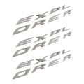 PDTYMWNG 24x Explorer Car Emblem Front Hood Emblem 3D Letters Explorer Sticker Fit for 2011-2019 Explorer (Gloss Silver). 