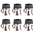 JINMY 6pcs 5 Inch 800X480 TFT LCD HD Screen Monitor with Dual Mounting Bracket for Car Backup Camera/Rear View/DVD. 