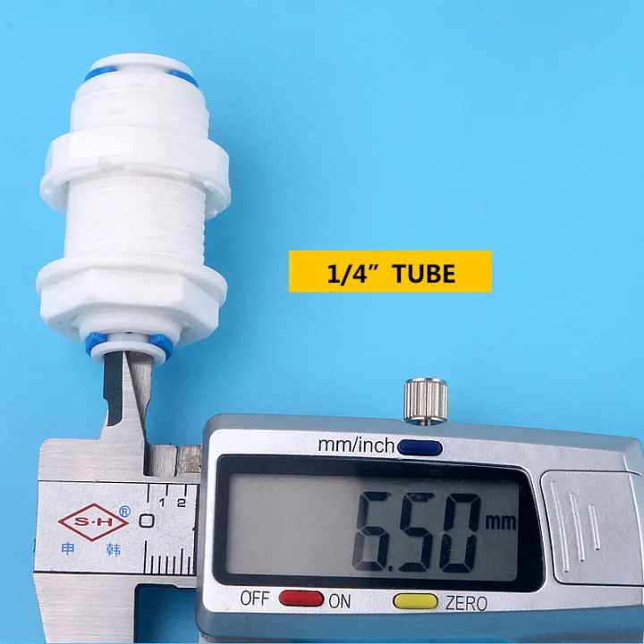 1/4%20Tube%20-%203/8%20OD%20Tube%20PE%20Pipe%20Straight%20Bulkhead%20Fittings%20Quick%20Connector%20Division%20Plate%20RO%20Water%20Purifier%20Diameter%20Change%20-%20Image%203