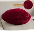 15"x17" Lovely  Heart Pillow, Fluffy Heart Shaped Pillow with Insert, Furry Fuzzy Sweet Love Pillow Gift for Girls/Women/Lovers/Friends. 