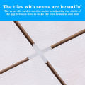 【Miga Plaza】100pcs Tile Spacer Cross Plastic Tiling Ceramic Tilers Plumbers Reuseable Cross Clips Tile Leveling System Tile Locator Gap Tool. 