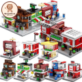 Sembo Block City Retail Store Street View Building Blocks Educational Toys Compatible. 