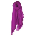 652F Women Solid Color Scarfs Large Long Lightweight Headscarf Linen Sheer Shawl Wrap. 
