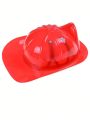 1PC Kid Pretend Play Fireman Chief Safety Helmet Firefighter Hat Cap Toy Red. 