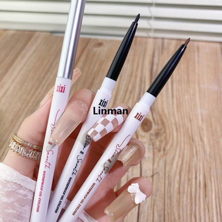 Linman%20xixi%20color%20slim%20gel%20eyeliner%20pen%20sweat%20resistant%20no%20smudOriginalge%20white%20brown%20pseudo%20plain%20makeup%20beginner%20eyeliner%20D515%20-%20Image%204