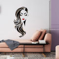 Face Beauty Wall Stikers Beauty Studio Room Decorative Sticker Makeup Wall Art Posters Mural Decoration Removable Salon. 