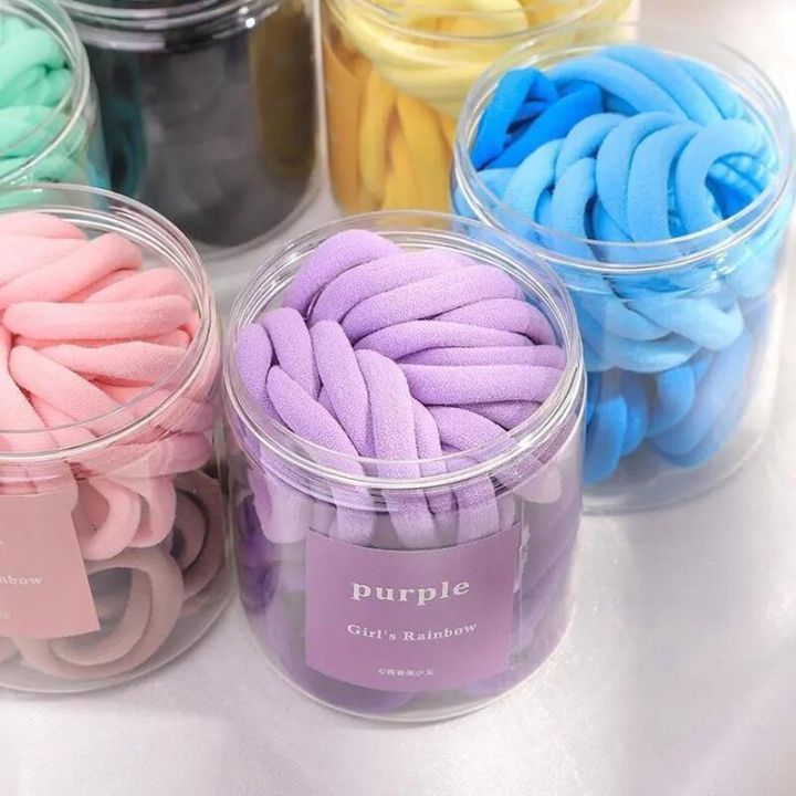 ๐ฑ๐ฌ๐ฃ๐๐ฆ / ๐๐ข๐ซ ใKorean Style Colorful Hair Ties Seamless Elastic Rubber ...